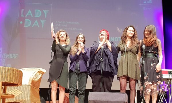 Saluti chiusura serata Lady Day al Teatro Pazzini di Verucchio (Rimini)